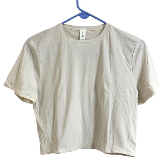NWOT Lululemon Wundermost Ultra-Soft Nulu Crewneck Cropped T-Shirt - Picture 5 of 8